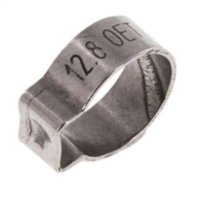 1-Ohr-Schlauchschelle 10,8 - 12,8mm, Edelstahl