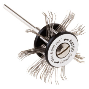 Mattschlagbürste abgewinkelt 0,30 mm Hatho