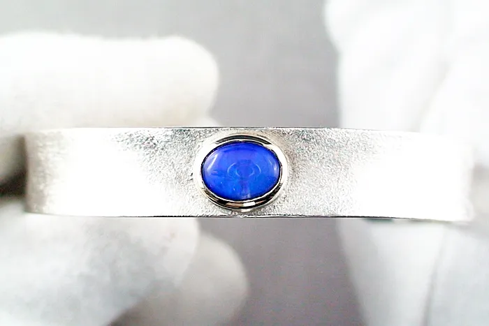 A00544 1 935er 14k armreif mit black crystal opal armreif sicher online kaufen