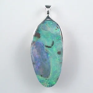 6,86 gr.  Silberanhänger mit Boulder Opal in 925er Silber