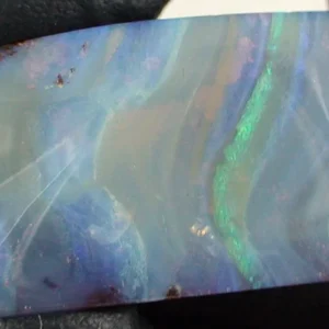 60,99 ct Boulder Picture Opal  - gelocht / gebohrt für Lederband
