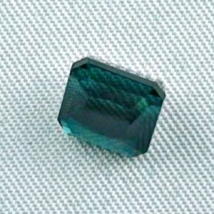 2,99 ct Turmalin Blau Grüner Indigolith Octagon Edelstein Tourmalin