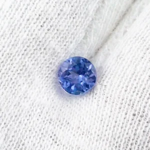 AAA Tansanit 0,51 ct Brillant Rund multifacettiert Schmuckstein  5,17 x 2,97 mm