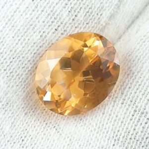 5,02 ct. Citrin Goldgelb - Oval Portugues Cut Edelstein