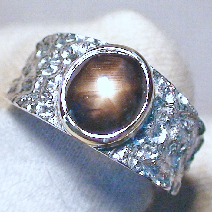 R00429 1 935er 750er sternsaphir ring edlen silber gold schmuck sicher online kaufen