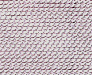 Perlseide Natur hellrosa Nr-6-0,70mm - 2m / 1 Nadel