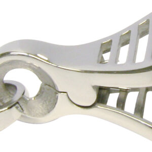 Krokodilschließe Silber 925/-, L 17,80 x B 9,80mm