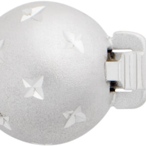 Kugelschließe einreihig Silber 925/- diamantiert, Kugel Ø 8,00mm