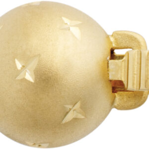 Kugelschließe einreihig Gold 585/-Gg diamantiert, Kugel Ø 8,00mm