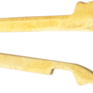 Hakenschnäpper Silber 925/- gelb einreihig, L 8,00 x B 2,90mm