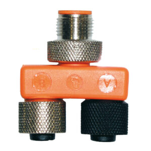 T-Stecker für Shutteranschluss für PUK Optikeinheit + Mikroskop