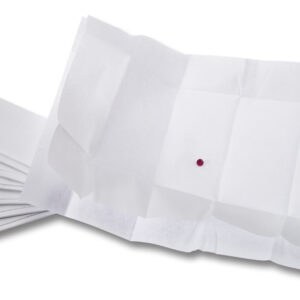 Steinpapiere weiß mit weißer Einlage Form 3