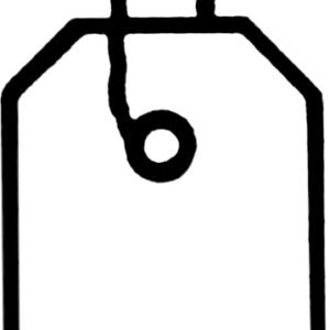 Fadenetiketten Kunststoff grün 16 x 7 mm Faden weiß