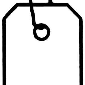 Fadenetiketten Kunststoff blau 18 x 8 mm Faden weiß