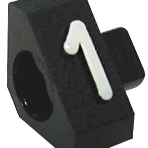 Preisschild 1 schwarz/Schrift weiß Höhe 4 mm