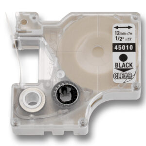 Schriftband 6 mm schwarz auf weiß Dymo