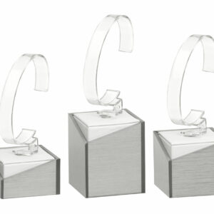 Uhrenständer Grey, weiß/grau, Inhalt: 3 Stk.