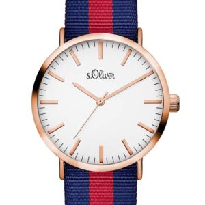 s.Oliver Textilband rot, blau SO-3106-LQ