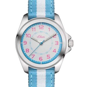s.Oliver Textilband hellblau, weiß SO-3134-LQ
