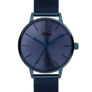 s.Oliver SO-3974-MQ Edelstahl blau 16mm