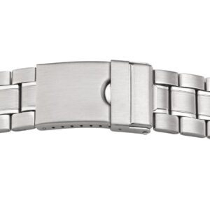 Metallband Edelstahl 22 mm weiß satiniert