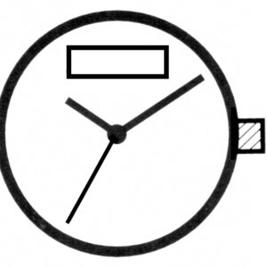 Kleinuhrwerk Quarz Shiojiri VJ76B SC, Big Date