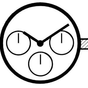 Kleinuhrwerk Quarz Japan VD75 KLS, CHR, Multi