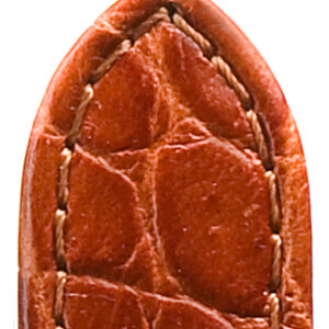 Lederband Tiffany 14mm gold mit eleganter Krokoprägung