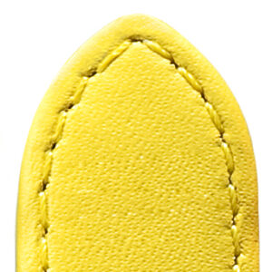 Lederband Lifestyle 16mm gelb genäht