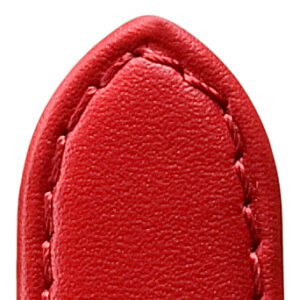 Lederband Lifestyle 14mm rot genäht