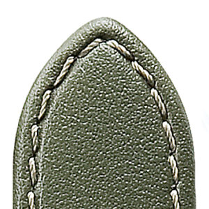 Lederband Lifestyle 18mm oliv genäht