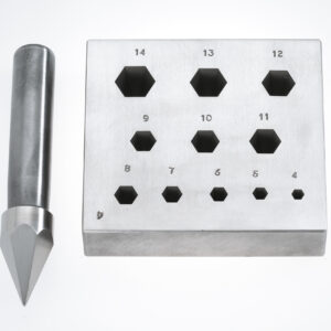Einstauchmatrize Sechseck 4x4 - 14x14 mm