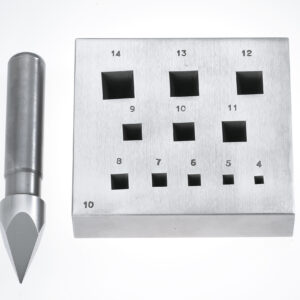 Einstauchmatrize Viereck 4x4 - 14x14 mm