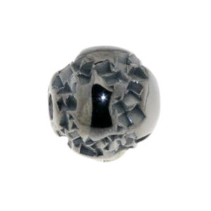 Wechselschließe Silber 925/- schwarzrhod., Kugel, Ø14,00mm