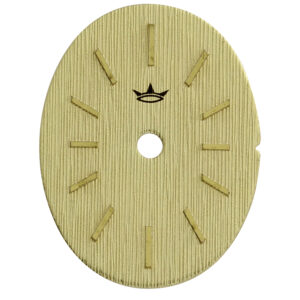 Zifferblatt AS 1977* 14x18mm, gelb, Keile gelb