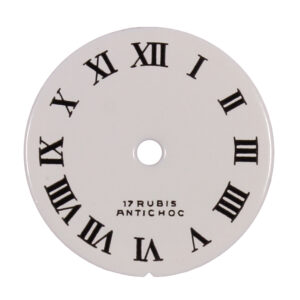 Zifferblatt Ø 16 mm weiß römisch