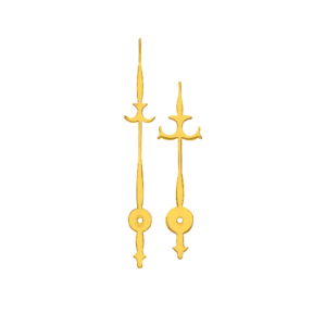 Zeigerpaar Euronorm Antik Stahl Minutenzeiger-L:103mm