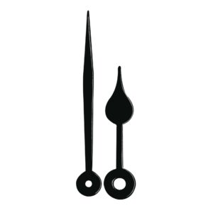 Zeigerpaar Euronorm Birne schwarz Minutenzeiger-L:80mm