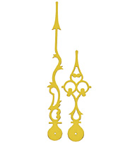 Zeigerpaar Euronorm Antik gelb Minutenzeiger-L:160mm