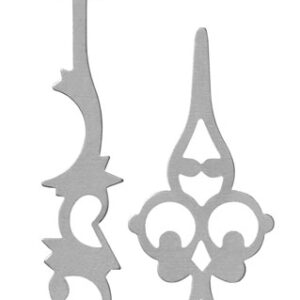 Zeigerpaar Funk Antik silber matt Minutenzeiger-L:83mm