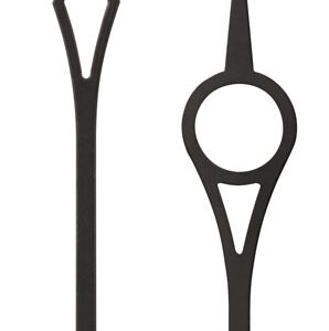 Zeigerpaar Euronorm Kathedral schwarz Minutenzeiger-L:44mm