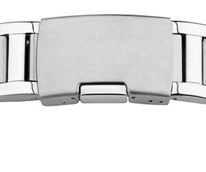 Metallband Edelstahl 22 mm, Stahl poliert / mattiert