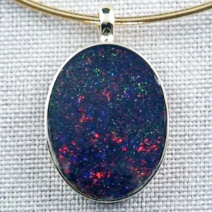 Massiver Opalanhänger 6,80 ct Fairy Boulder Opal 14k 585er Goldanhänger