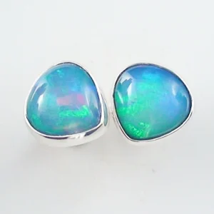 Welo Opal Ohrstecker 1,91 ct. + 1,94 ct. aus 935er Silber