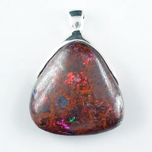 9,12 gr.  Silberanhänger mit Koroit Boulder Opal in 925er Silber