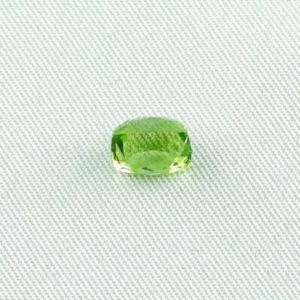 2,19 ct Peridot Chrysolith Kissenschliff Ringstein Edelstein