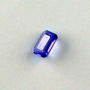 AAA Tansanit 0,69 ct Octagon multifacettiert Schmuckstein 6,06 x 4,09 x 2,86 mm