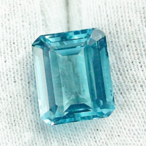 8,98 ct Blautopas London Blue Octagon Schliff Topas Edelstein