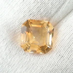 4,67 ct. Citrin Gelber Edelstein Octagon Asher Schliff