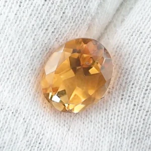 3,87 ct. Citrin Goldgelb - Oval Portugues Cut Edelstein